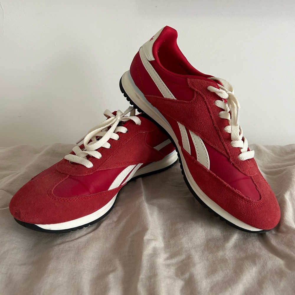 Reebok Classic Red and White Sneakers
